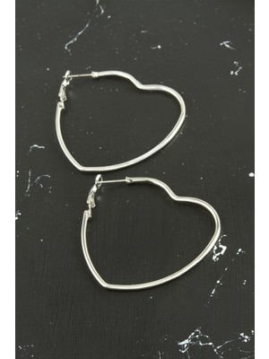 Kalp Trend Küpe 4,5 cm