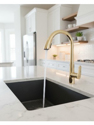 Emfa Aksesuar Ankastre Batarya Antik Gold Duvardan Ankastre Lavabo Mat Gold Pirinç Armatür