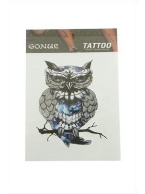 Baykuş Tattoo Dövme Sticker