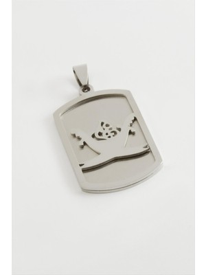 Kuluç Tuğra Çelik Kolye Ucu 2,5*4 cm