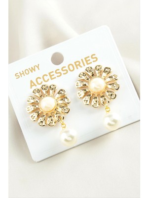 Papatya Trend Inci Küpe