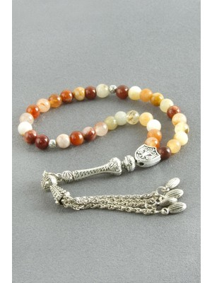 Akik Doğaltaş Tesbih 6 mm