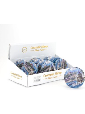 Taşlı Istanbul Tasarımı El Aynası Ince Model 1