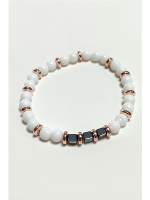 Sedef Doğaltaş Bileklik 6 mm