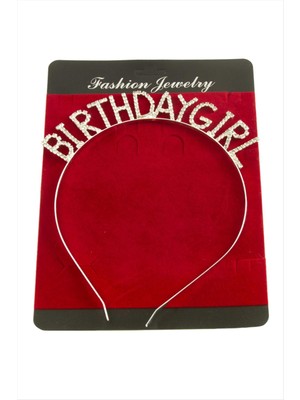 Birthday Girl (Doğum Günü Kızı) Yazılı Taşlı Taç