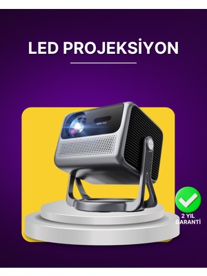 Smart Projector Android Tv Ev Sinema Projeksiyonu