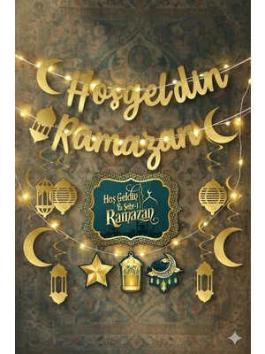 LED Işıklı Ramazan Süsleri 4 Lü Set