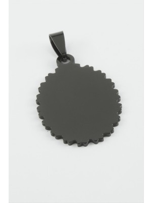 Oval Isim Yazılabilir Çelik Kolye Ucu 2,5*4 cm