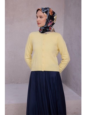 Belli Twill Ipek Eşarp - 4219-33 Siyah
