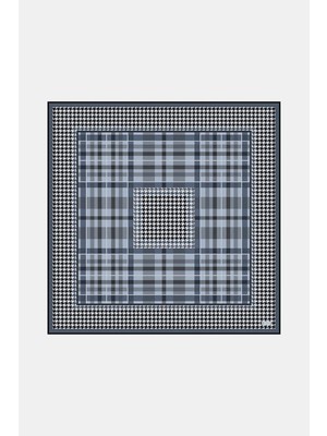 Vakko Twill Ipek Eşarp - 40715 - Antrasit Siyah