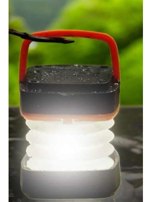 Verto LED Lamba Kamp Lambası Hafif Taşınabilir Şarj Süreli Akordeon El Fenerli