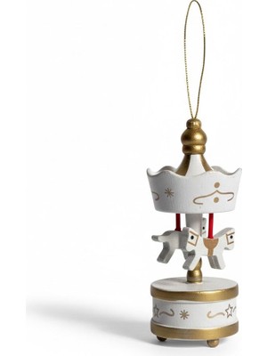 Mydesignsk G Ahşap Beyaz Atlı Karınca Tekli 1 Adet