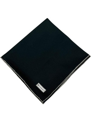 Vakko Düz Twill Ipek Eşarp Biyeli - Siyah