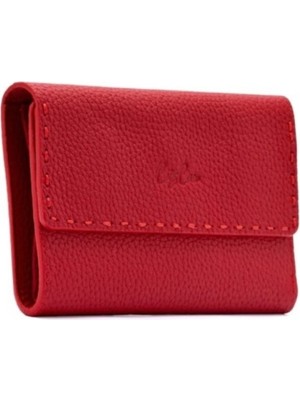 Hakiki Deri Kadın Cüzdan Orta Boy Şık