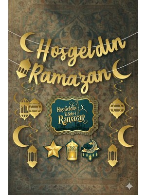 3 Lü Hoşgeldin Ramazan Süsleri