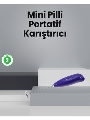 Verto Mutfak Için Mini El Mikseri – Kahve, Süt, Krema ve Sos Karıştırıcı