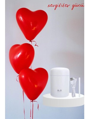 Verto Sevgiliye Hediye LED Işıklı Hava Nemlendirici USB Şarjlı Sevgiliye Özel