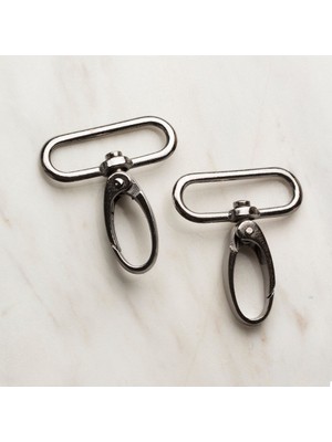 3 cm 2 Li Makrome Füme Rengi Anahtarlık Kanc