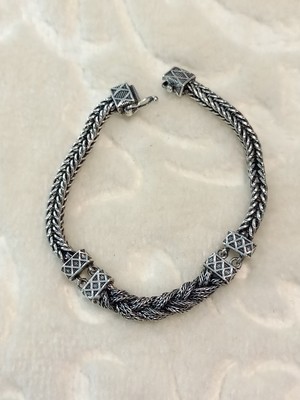 Canka El Yapımı Gümüş Bileklik