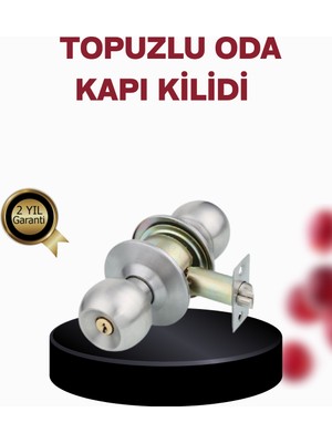 Verto Paslanmaz Çelik Dayanıklı Topuzlu Kapı Kilidi