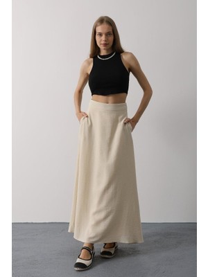 Etiler Collection Keten Etek - Taş