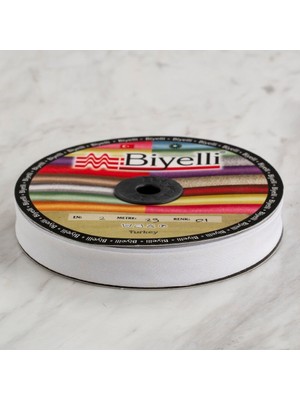 Pamuk Beyaz Katlı Biye -1