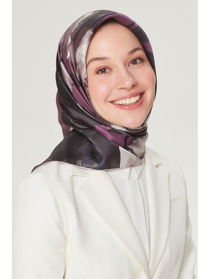 Aker Armine Ipek Eşarp Nostalji - 8534-34 Mürdüm Twill