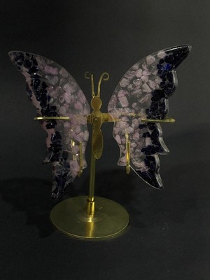 Gemsartdeco Yıldız Taşı -  Pembe Kuvars Kelebek  Kelebek Aşk Kısmet Orgoniti