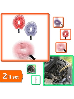 Hereveoyuncak Örümcek Ağı Temizleme Fırçası - Sapsız + Kalorifer Peteği Temizleme Fırçası - 2li Set L7U2B3