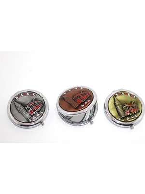 Metal Istanbul Temalı Yöresel Kabartmalı El Aynası 2ALK111 (Store-Mania)
