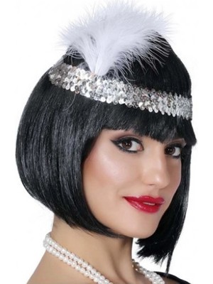 7039LER 8039LER ve 9039LAR Temalı Gümüş Renk Çarliston Saç Bandı (Store-Mania)