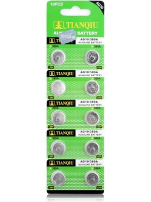 Tıanqıu AG10 LR1130/389 Alkalin 10'lu Düğme Pil (Store-Mania)