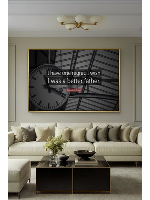 Wallivo Dennis Rodman "better Father" Temalı Duygusal Sporcu Bronz Metal Çerçeveli Kanvas Tablo