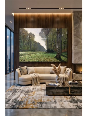 Wallivo Claude Monet'nin Bodmer Meşesi, Fontainebleau Ormanı Realist Kanvas Tablo