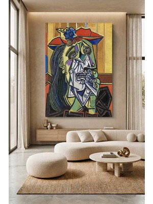 Wallivo Pablo Picasso Weeping Woman Soyut Ekspresyon Kanvas Tablo