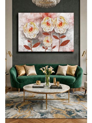 Wallivo Sarkastik Temalı Çiçek Aranjmanı - Modern ve Mizahi Kanvas Tablo