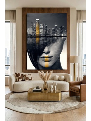 Wallivo Zihnimdeki Şehir Illüstrasyonu Kanvas Tablo