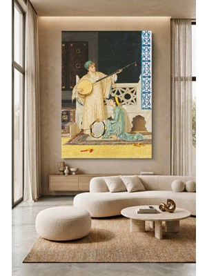 Wallivo Jean-Leon Gerome Türk Müziği Sahnesi Kanvas Tablo