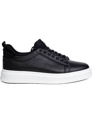 Conteyner Ipek Siyah - Beyaz Erkek Sneaker 179