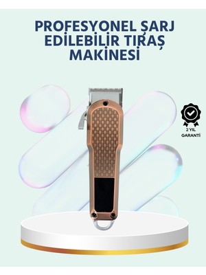Astraltech Şarjlı Saç Kesme Makinesi - Type-C Girişli, LCD Ekranlı ve Sessiz Motor