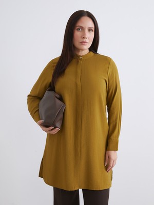 Lc Waikiki Yeni Sezon Hakim Yaka Dokulu Kadın Gömlek Tunik