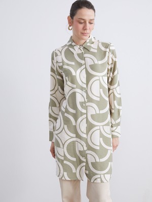 Lc Waikiki Yeni Sezon Desenli Kadın Gömlek Tunik