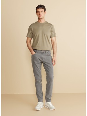 Brooks Brothers Normal Bel Düz Paça Standart Gri Erkek Pantolon BBFW25MPT012