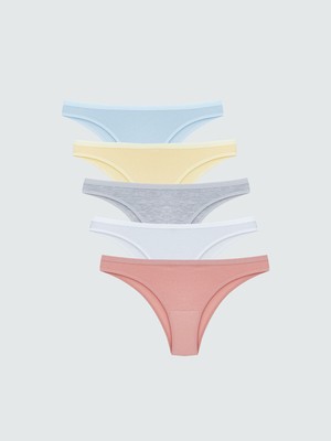Lc Waikiki Yeni Sezon Düz Brazilian Külot 5'li
