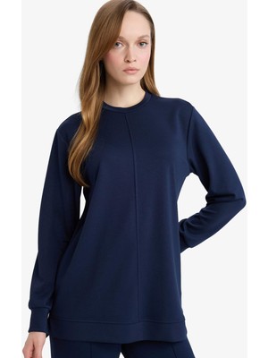 DeFacto Regular Fit Bisiklet Yaka Uzun Kollu Tunik F5117AX26SP