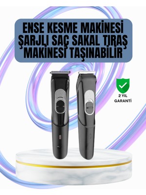 Astraltech Ergonomik Tasarımlı, 3 Taraklı Profesyonel Şarjlı Saç Sakal Tıraş Makinesi