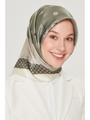Armine Ipek Eşarp Nostalji - 8517-36 Yeşil Twill