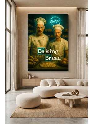 Wallivo Ekmek Kırmak Breaking Bad Dizi Temalı Kanvas Tablo
