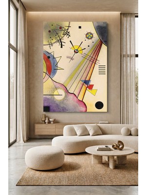 Wallivo Wassily Kandinsky Soyut Geometrik Kompozisyon Bauhaus Renkli Modern Kanvas Tablo