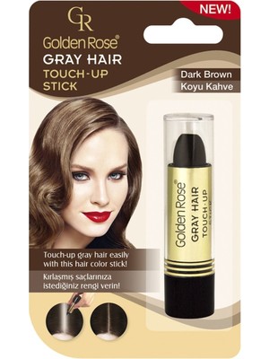 Golden Rose Grey Hair Touch-Up   02 Dark Brown Hair Stick